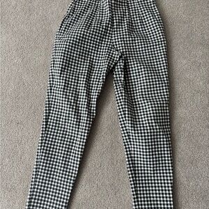 Vixen by Micheline Pitt Black and White Gingham Pants